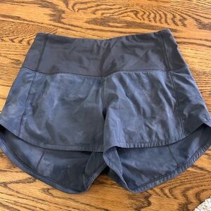 Gray Lulu high rise shorts